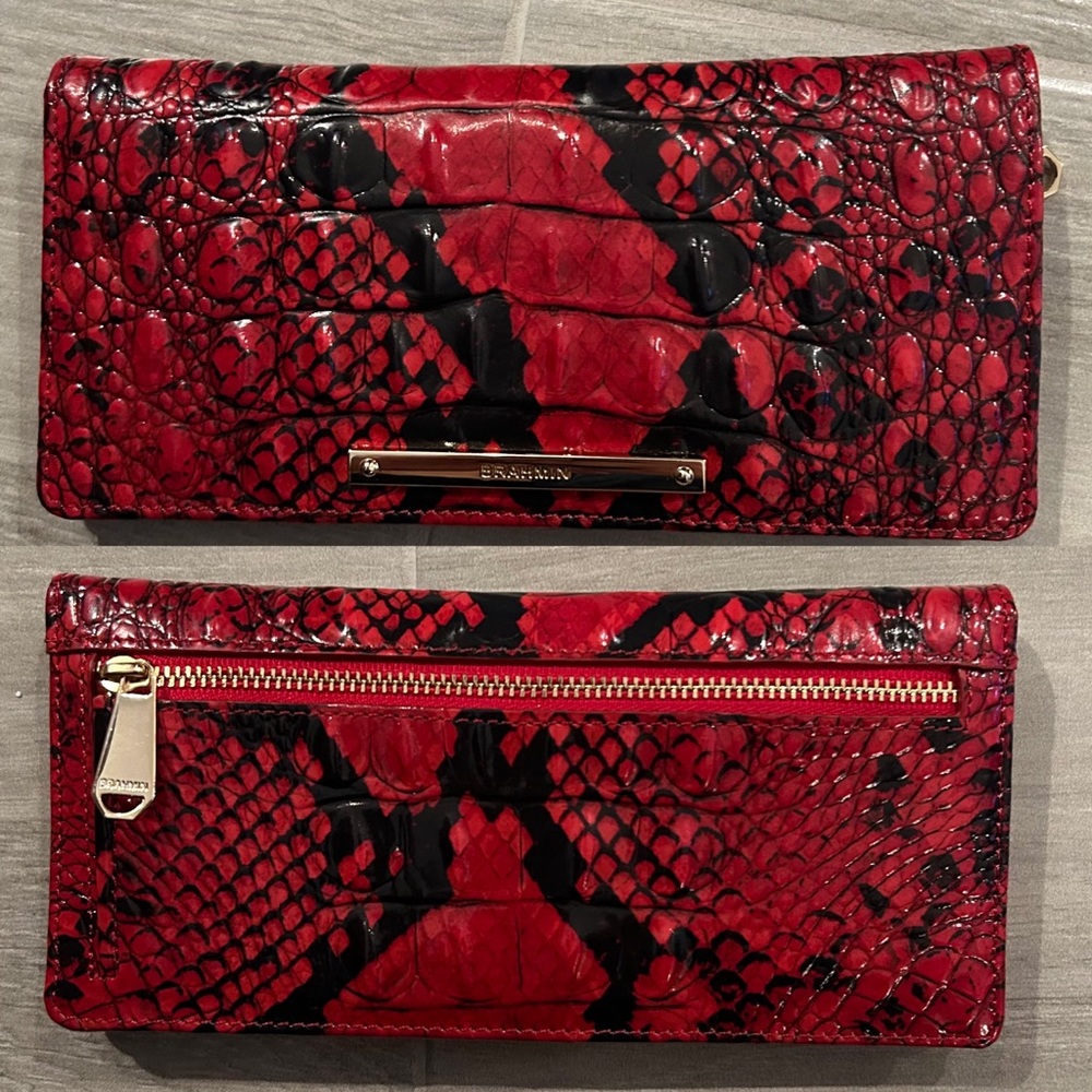 NWOT Brahmin Ady Wallet in Lipstick Ombré Melbourne